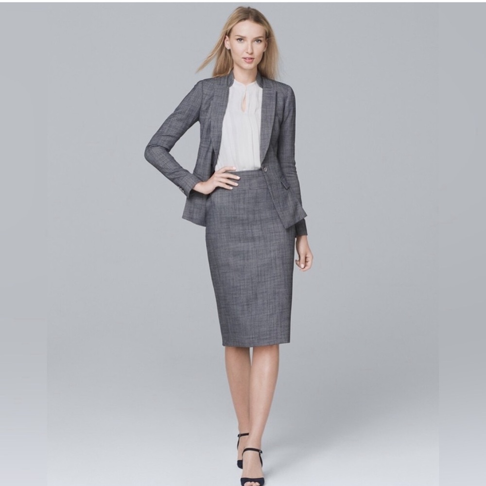 Sold
NWOT WHBM blazer suit with texture pencil skirt
